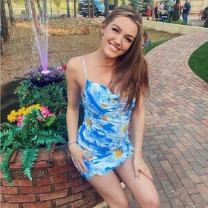 Urban Outfitters blue sunflower dress (size M)